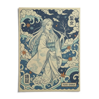 Yuki Onna Art, shown as an unframed paper print on a plain white background