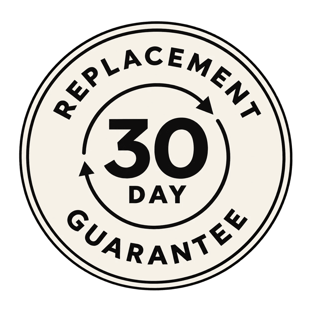 30-day replacement guarantee