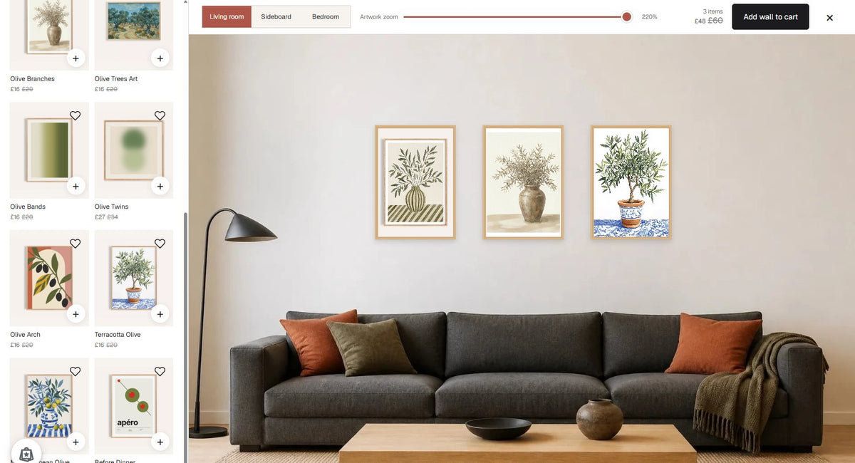 Plan your gallery wall before you buy
