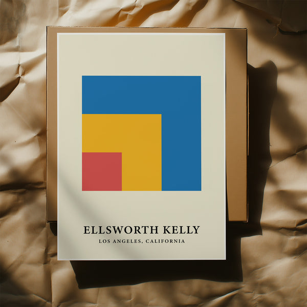 Décoration murale moderne et minimaliste aux couleurs primaires pour les salons