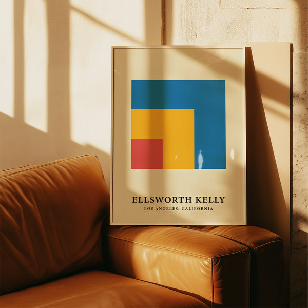 Impression murale moderne minimaliste inspirée d'Ellsworth Kelly