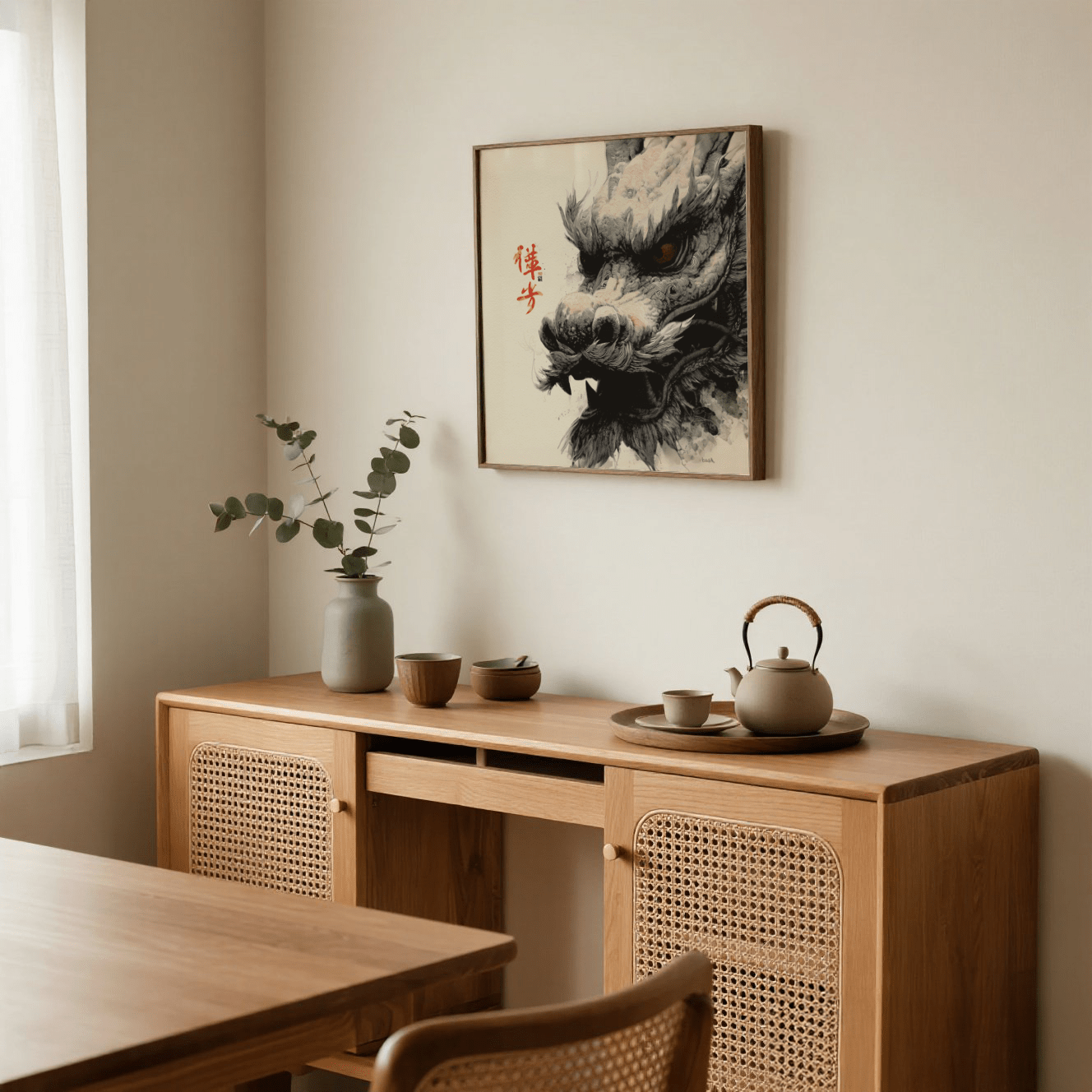 Imprimé tête de dragon