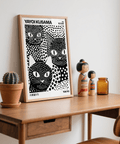 Affiche « Black Cats » de Yayoi Kusama