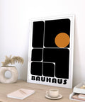 Bold contrast design in minimalist office artwork prints for office walls