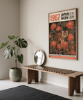 Captivant art mural asiatique vintage aux influences traditionnelles japonaises
