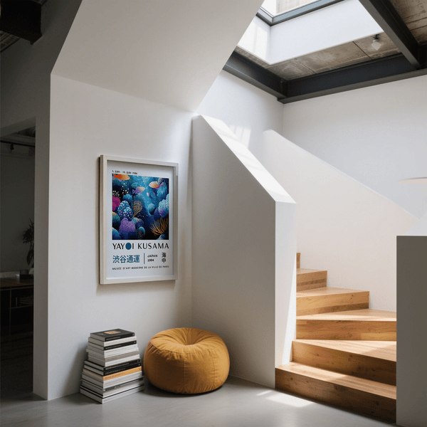 Reproductions d'œuvres d'art représentant des poissons colorés de la vie marine Pop Art sous-marin