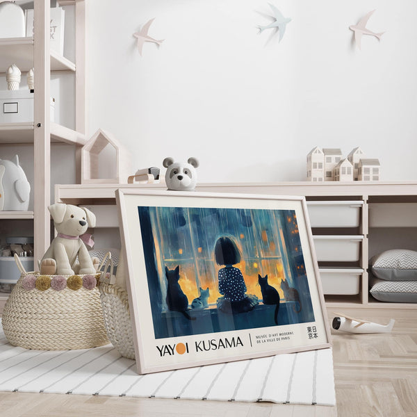 Décoration murale inspirée de Yayoi Kusama