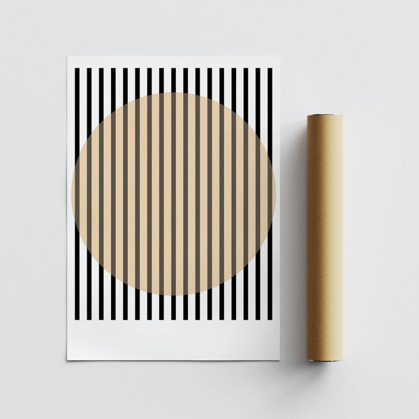 Design neutre beige et noir utilisé dans la décoration des affiches de bureau