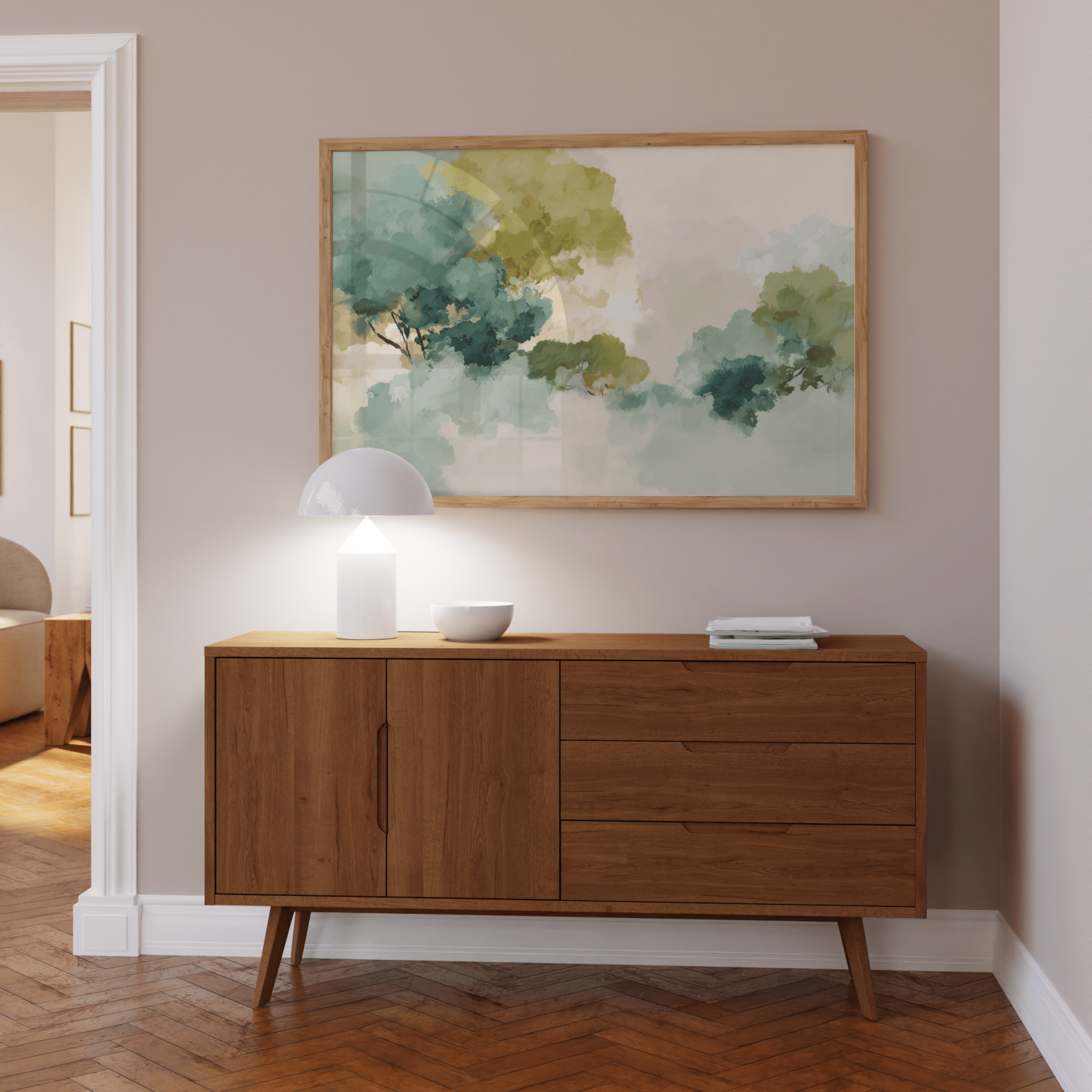 Paysage nuageux abstrait