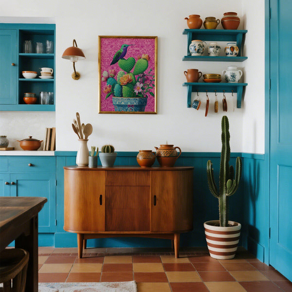 Centre de table en forme de cœur composé d'un arrangement floral de fleurs du désert