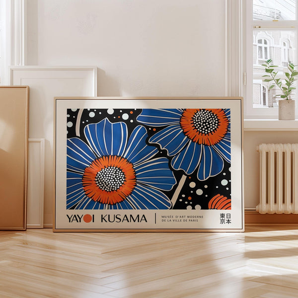 Art floral unique avec des points artistiques et des formes florales abstraites