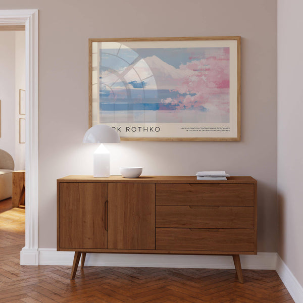 Impression matte de haute qualité représentant le paysage montagneux du mont Fuji