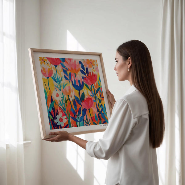 Affiche moderne de l'exposition Matisse aux couleurs vives