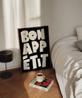 Décoration murale classique Bon Appétit avec typographie moderne
