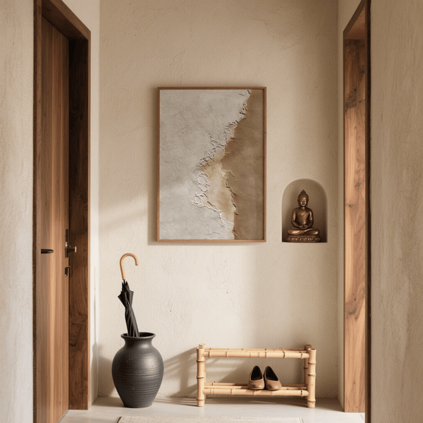 Modern Home Decor art print, brown and beige hues, for modern nursery