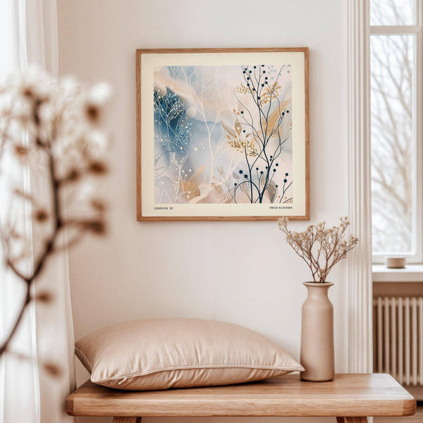 Imprimés abstraits neutres et sereins, parfaits pour les chambres contemporaines