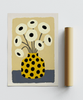 Affiche moderne « Yellow Vase » aux couleurs vives pour décorer les murs de votre bureau