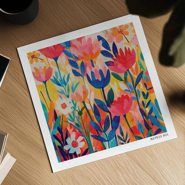 Affiche de l'exposition Matisse inspirée par des formes florales abstraites