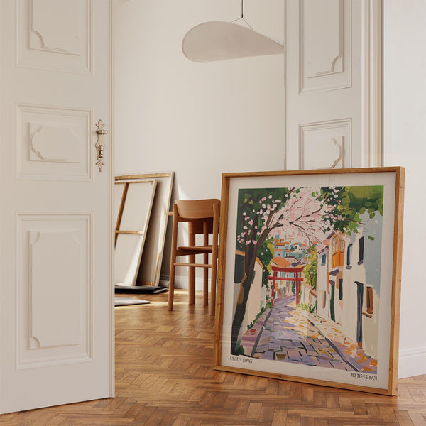 Représentation artistique du charme printanier du Japon à Kyoto, Japon Art.