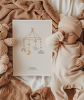 Affiche personnalisée pour bébé en beige, blanc et gris pour la chambre d'enfant