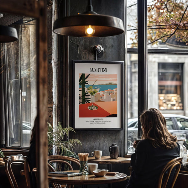 déclaration Affiche Martini pour les amateurs de mixologie
