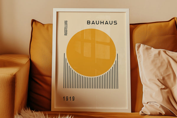 Impressions artistiques minimalistes Bauhaus aux formes abstraites modernes
