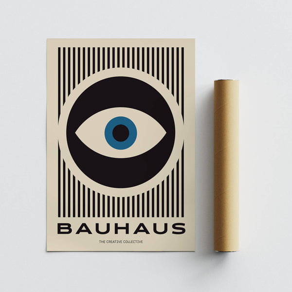 Impressions modernes mates haut de gamme avec motif œil Bauhaus