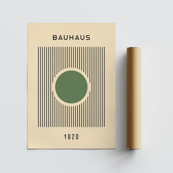 Affiche décorative Bauhaus pour intérieurs modernes et Japandi