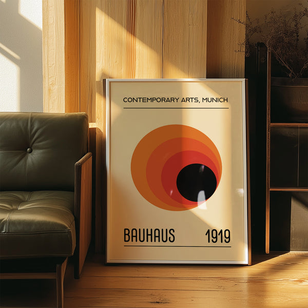 Imprimés audacieux Bauhaus avec symétrie et structure pour une décoration minimaliste