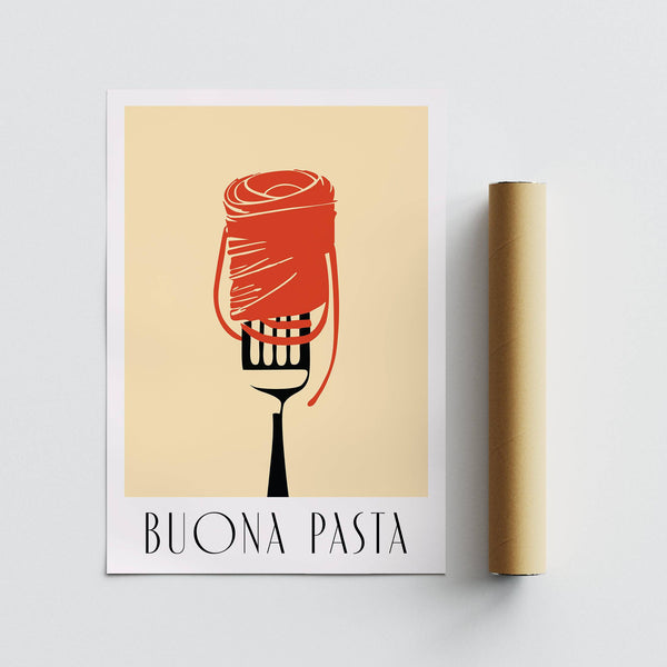 Décoration murale en pâtes inspirée de la cuisine italienne et du décor contemporain