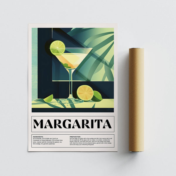 art artistique sur verre à cocktail inspiré par les boissons classiques