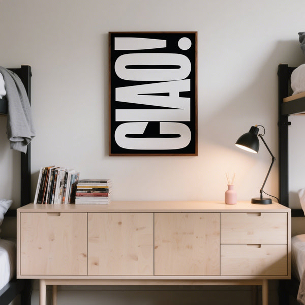 Poster Ciao pour chambre d'adolescents