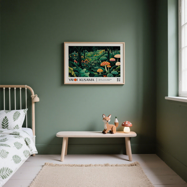 Résumé Œuvre murale à pois Yayoi Kusama pour chambres à coucher