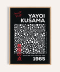 Art mural abstrait audacieux à pois inspiré par Yayoi Kusama