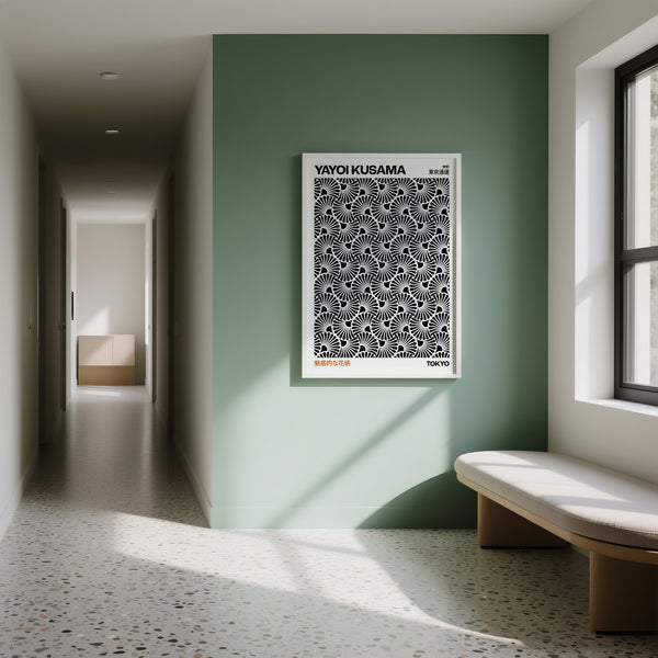 Art mural hypnotique pour couloir