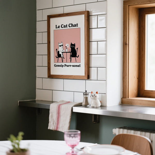 Décoration murale humoristique haut de gamme pour cafés et cuisines