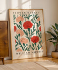Tableaux floraux William Morris pour salon avec feuilles vertes luxuriantes