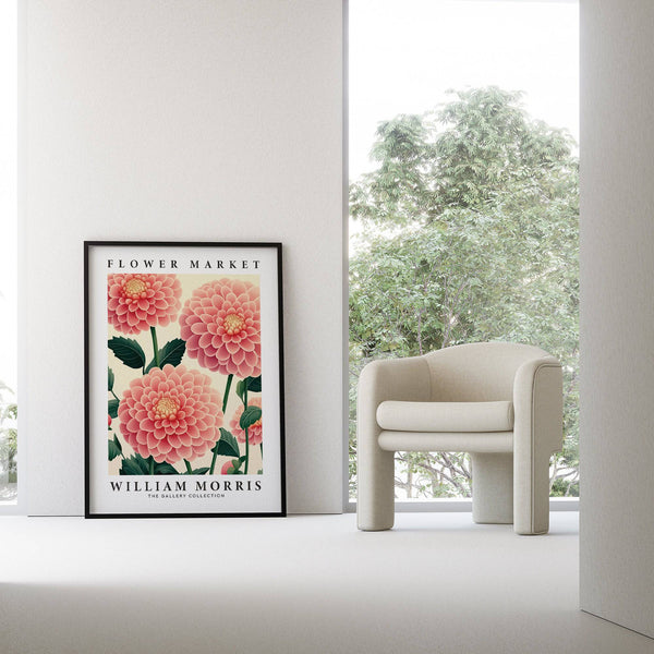 Décoration murale traditionnelle rose pour couloir ou coin lecture confortable