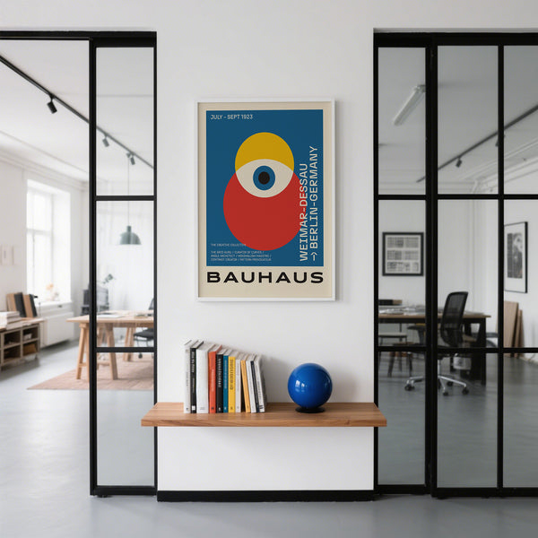 Grande affiche Bauhaus conçue pour les intérieurs de bureaux contemporains