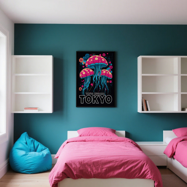 Décoration murale méduse pour chambre d'enfant