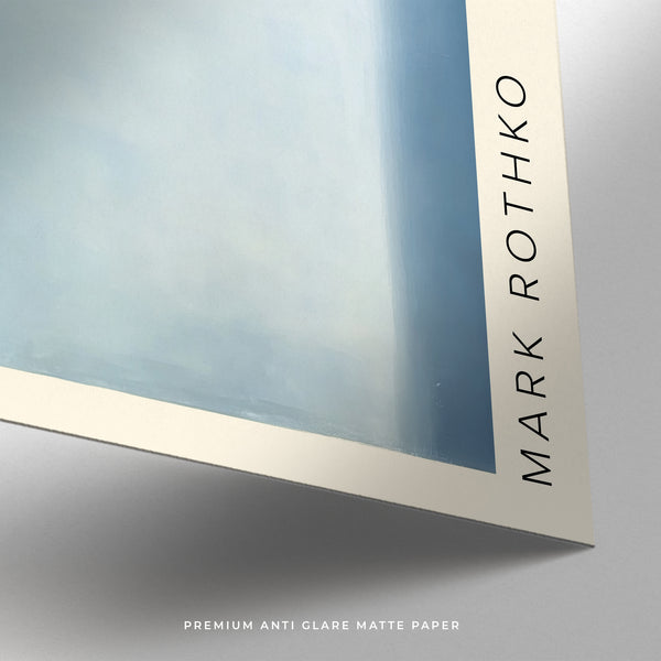 Impression Mark Rothko en couleur bleu clair