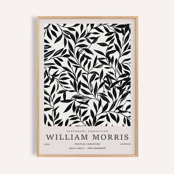 Décoration murale vintage en noir et blanc avec motif de feuilles pour entrée