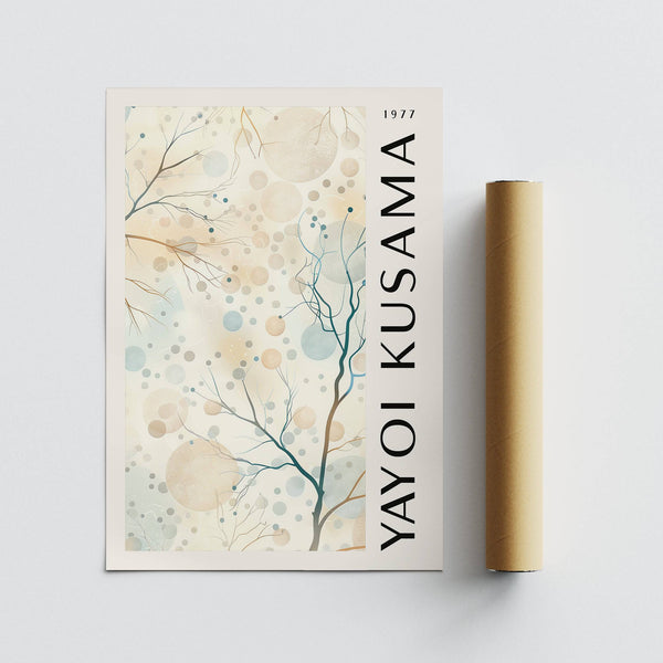 Motifs naturels délicats à pois, parfaits pour les intérieurs paisibles