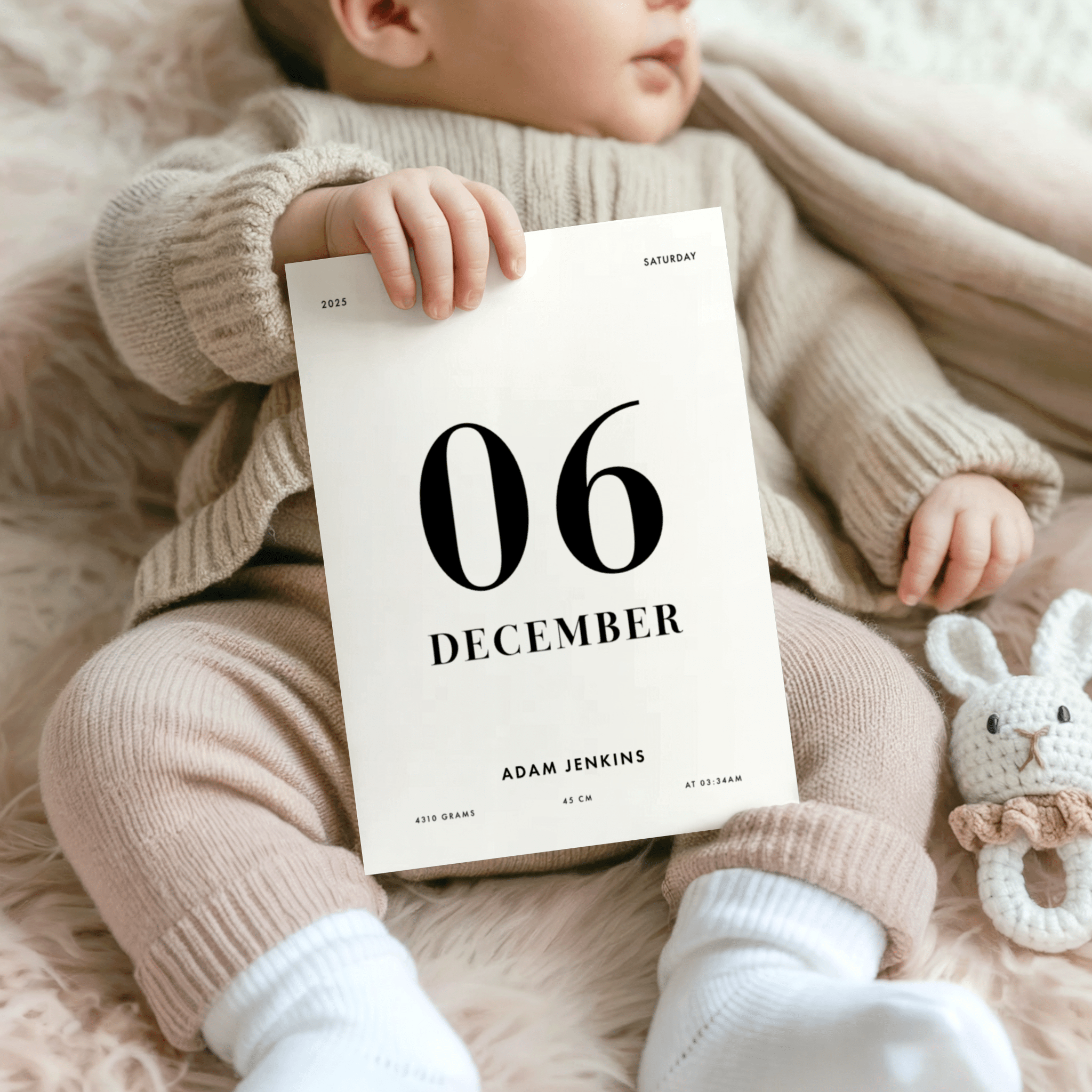 Né ce jour-là Personnalisé