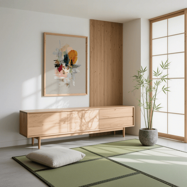 Impression artistique abstraite avec des coups de pinceau multicolores dans l'entrée