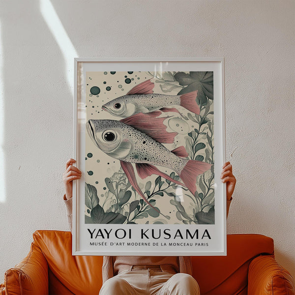 Grande décoration murale décorative en forme de poisson pour une décoration intérieure rustique ou naturelle.