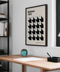Œuvre graphique intitulée Bauhaus 1923, conçue comme des images pour un bureau à domicile.