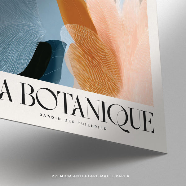 Impression murale bleu et rose aux tons chauds et froids