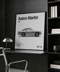Impression artistique Aston Martin, parfaite pour la décoration de bureau, dans des tons classiques