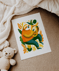 Sloth Art Print illustration multicolore pour studio créatif